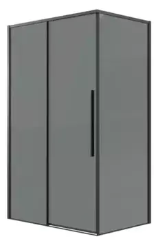 Душевой угол-ограждение «Grossman» Galaxy 120.K33.01.1280.21.10 120/80 тонированный/чёрный матовый без поддона универсальный