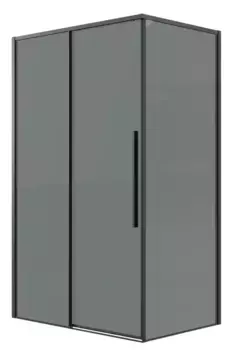 Душевой угол-ограждение «Grossman» Galaxy 120.K33.01.1490.21.10 140/90 тонированный/чёрный матовый без поддона универсальный