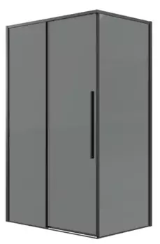 Душевой угол-ограждение «Grossman» Galaxy 120.K33.01.1090.21.10 100/90 тонированный/чёрный матовый без поддона универсальный