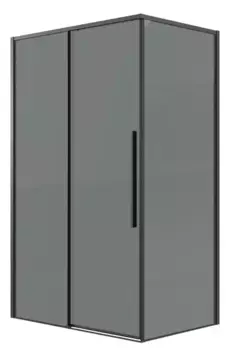 Душевой угол-ограждение «Grossman» Galaxy 120.K33.01.1070.21.10 100/70 тонированный/чёрный матовый без поддона универсальный
