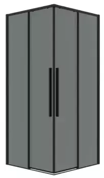 Душевой угол-ограждение «Grossman» Galaxy 300.K33.01.9090.21.10 90/90 тонированный/чёрный матовый без поддона универсальный