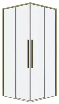 Душевой угол-ограждение «Grossman» Galaxy 300.K33.01.7070.32.00 70/70 прозрачный/золото сатин без поддона универсальный
