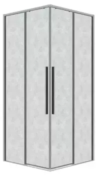 Душевой угол-ограждение «Grossman» Galaxy 300.K33.01.9090.10.02 90/90 шиншилла/хром без поддона универсальный
