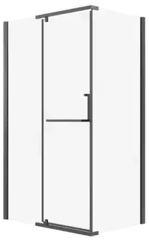 Душевой угол-ограждение «Grossman» Pragma 120.K33.03.1080.42.00 100/80 прозрачный/графит сатин без поддона универсальный