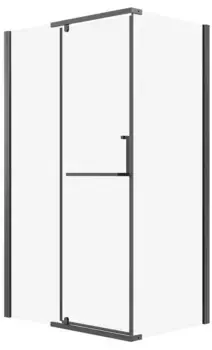 Душевой угол-ограждение «Grossman» Pragma 120.K33.03.1180.42.00 110/80 прозрачный/графит сатин без поддона универсальный