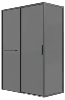 Душевой угол-ограждение «Grossman» Style 120.K33.05.1070.21.10 100/70 тонированный/чёрный матовый без поддона универсальный