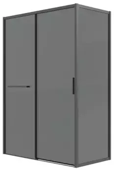 Душевой угол-ограждение «Grossman» Style 120.K33.05.1190.21.10 110/90 тонированный/чёрный матовый без поддона универсальный