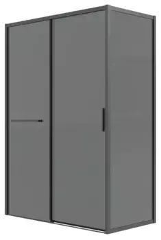 Душевой угол-ограждение «Grossman» Style 120.K33.05.1380.21.10 130/80 тонированный/чёрный матовый без поддона универсальный