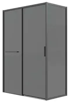 Душевой угол-ограждение «Grossman» Style 120.K33.05.1270.21.10 120/70 тонированный/чёрный матовый без поддона универсальный