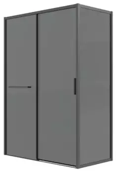 Душевой угол-ограждение «Grossman» Style 120.K33.05.1280.21.10 120/80 тонированный/чёрный матовый без поддона универсальный