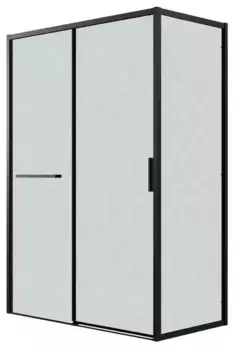 Душевой угол-ограждение «Grossman» Style 120.K33.05.1370.21.02 130/70 шиншилла/чёрный матовый без поддона универсальный