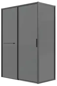 Душевой угол-ограждение «Grossman» Style 120.K33.05.1170.21.10 110/70 тонированный/чёрный матовый без поддона универсальный