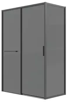Душевой угол-ограждение «Grossman» Style 120.K33.05.1390.21.10 130/90 тонированный/чёрный матовый без поддона универсальный