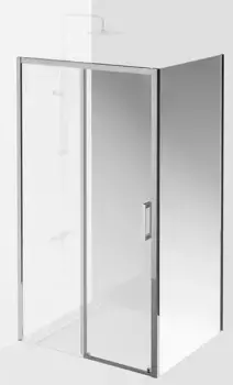 Душевой угол-ограждение «Kerama Marazzi» Vetro VE.110.SD.CR VE.100.FP.CR 110/100 прозрачный/хром без поддона универсальный