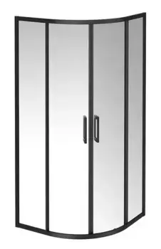 Душевой угол-ограждение «Kerama Marazzi» Vetro VE.90.RSD.BLK.M 90/90 прозрачный/чёрный матовый без поддона