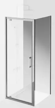 Душевой угол-ограждение «Kerama Marazzi» Vetro VE.80.PD.CR+VE.100.FP.CR 80/100 прозрачный/хром без поддона универсальный