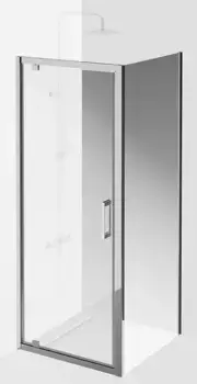 Душевой угол-ограждение «Kerama Marazzi» Vetro VE.80.PD.CR+VE.90.FP.CR 80/90 прозрачный/хром без поддона универсальный