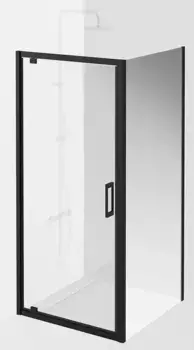 Душевой угол-ограждение «Kerama Marazzi» Vetro VE.90.PD.BLK.M VE.90.FP.BLK.M 90/90 прозрачный/чёрный матовый без поддона универсальный