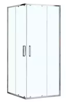 Душевой угол-ограждение «Loranto» Neo CS-21809 90/90 квадратный прозрачный/серебро без поддона CS-21809