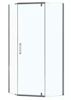 Душевой угол-ограждение «Loranto» Neo CS-22108 100/100 многоугольный прозрачный/серебро без поддона универсальный