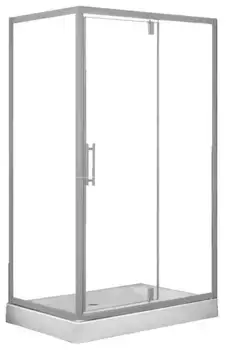 Душевой угол-ограждение «Loranto» Sunway CS-6128C 120/80 прямоугольный прозрачный/хром с поддоном универсальный