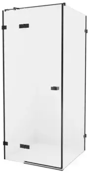 Душевой угол-ограждение «New Trendy» Avexa Black 90/100 прозрачный/чёрный матовый прямоугольный без поддона левый