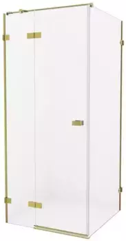 Душевой угол-ограждение «New Trendy» Avexa Gold Brushed 90/120 прозрачный/брашированное золото прямоугольный без поддона левый