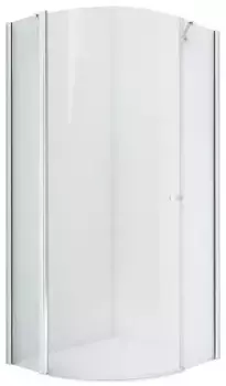 Душевой угол-ограждение «New Trendy» New Soleo Chrome 80/80 прозрачный/хром четверть круга без поддона универсальный