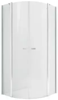 Душевой угол-ограждение «New Trendy» New Soleo Chrome 90/90 прозрачный/хром четверть круга без поддона