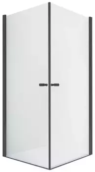 Душевой угол-ограждение «New Trendy» New Soleo 2D Black 70/80 прозрачный/чёрный матовый прямоугольный без поддона универсальный