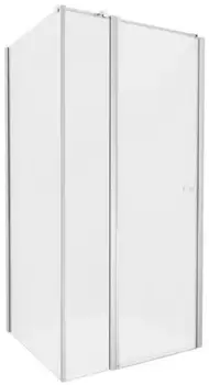 Душевой угол-ограждение «New Trendy» New Soleo Chrome 90/110 прозрачный/хром прямоугольный без поддона универсальный