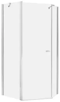 Душевой угол-ограждение «New Trendy» New Soleo Chrome 100/80 прозрачный/хром многоугольный без поддона левый