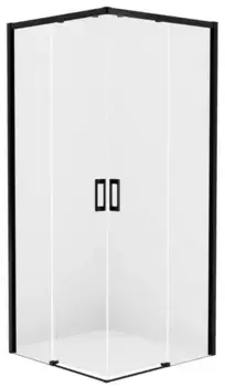 Душевой угол-ограждение «New Trendy» Prime Black 90/110 прозрачный/чёрный матовый прямоугольный без поддона универсальный