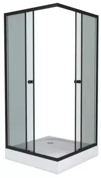 Душевой угол-ограждение «Niagara» NG- 009-14QT 90/90 тонированный/чёрный с поддоном