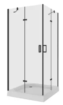 Душевой угол-ограждение «Niagara» NG-6814-08 BLACK 100/100 прозрачный/чёрный без поддона
