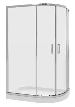 Душевой угол-ограждение «Niagara» Nova NG-6621-08 120/80 прямоугольно-асимметричный прозрачный/хром без поддона универсальный