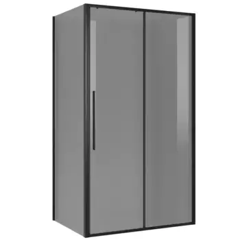 Душевой угол-ограждение «Niagara» Nova NG-85-11TB-TB90-34 110/90 тонированный/матовый чёрный без поддона универсальный