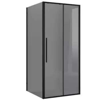 Душевой угол-ограждение «Niagara» Nova NG-85-10TB-TB90-34 100/90 тонированный/матовый чёрный без поддона универсальный