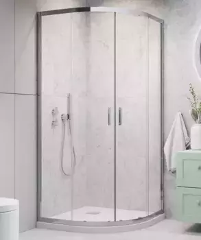 Душевой угол-ограждение «Radaway» Alienta A 90/90 четверть круга прозрачный/хром без поддона