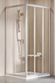 Душевой угол-ограждение «Ravak» Supernova ASDP3 80/75 прямоугольный Transparent/сатин универсальный