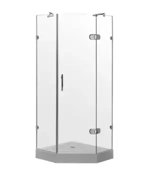 Душевой угол-ограждение «Timo» BY-839 90/90 прозрачный/хром многоугольный с поддоном