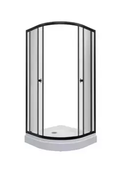 Душевой угол-ограждение «Triton» Альфа-Блэк 100/100 прозрачный/чёрный низкий поддон универсальный