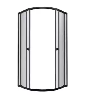 Душевой угол-ограждение «Triton» Альфа-Блэк 100/100 прозрачный/чёрный без поддона
