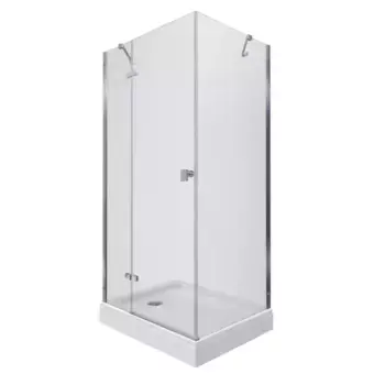 Душевой угол-ограждение «Triton» Брава-Хром 120/80 прозрачный низкий поддон