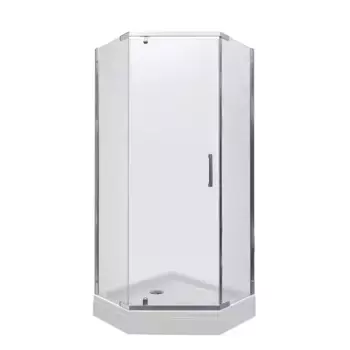 Душевой угол-ограждение «Triton» Дека-Хром 90/90 прозрачный низкий поддон