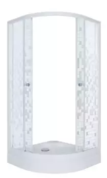 Душевой угол-ограждение «Triton» Стандарт 100/100 аква-мозаика низкий поддон