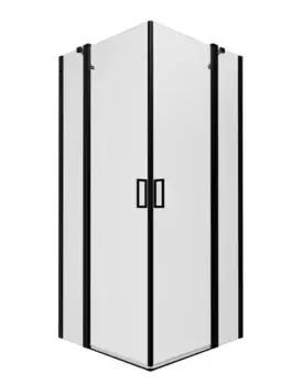 Душевой угол-ограждение «Triton» Тау-Блэк 90/90 прозрачный/чёрный без поддона