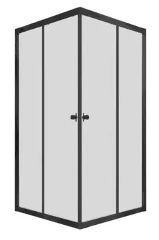 Душевой угол-ограждение «Triton» Вента 80/80 прозрачный/чёрный без поддона