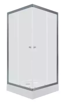 Душевой угол-ограждение «Triton» Вента 80/80 прозрачный/хром средний поддон универсальный
