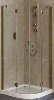 Душевой угол-ограждение «Vegas Glass» AFS Lux 110/110 прозрачный/бронза без поддона универсальный